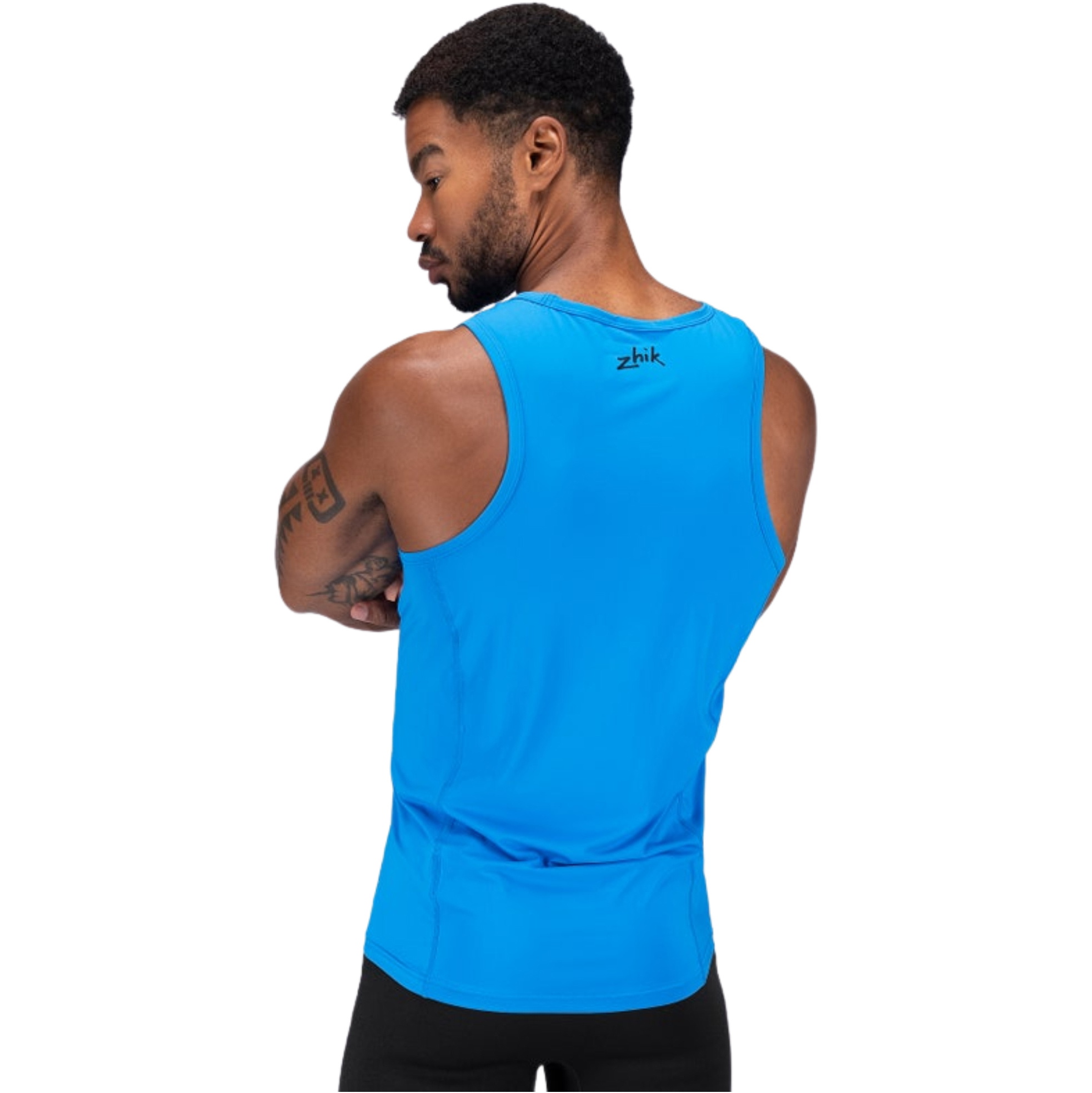 2026 Zhik Mens Eco Spandex LT Race Singlet VST-0140-M-CYA - Cyan